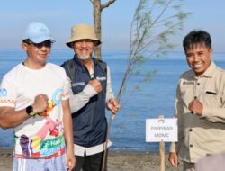 BNPB Tanam Ribuan Pohon Cemara Udang di Pantai Loang Baloq sebagai Mitigasi Tsunami