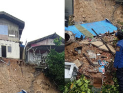 Tanah Longsor Rusak Rumah Warga di Balikpapan, BPBD Salurkan Bantuan Darurat