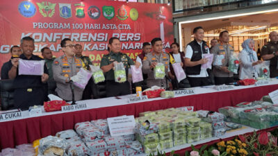 Polisi ungkap Peredaran Sabu dan Ekstasi Senilai Rp418 Miliar